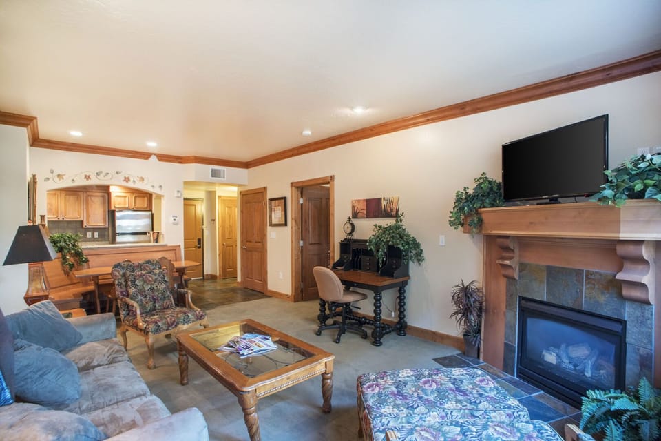 Living room featuring a fire place