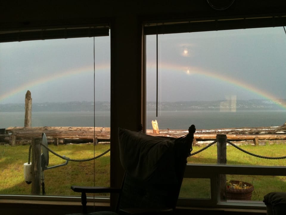 From the living room, looking out over Possession Sound