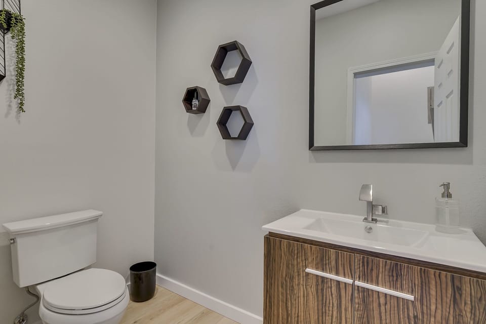 Downstairs half bath