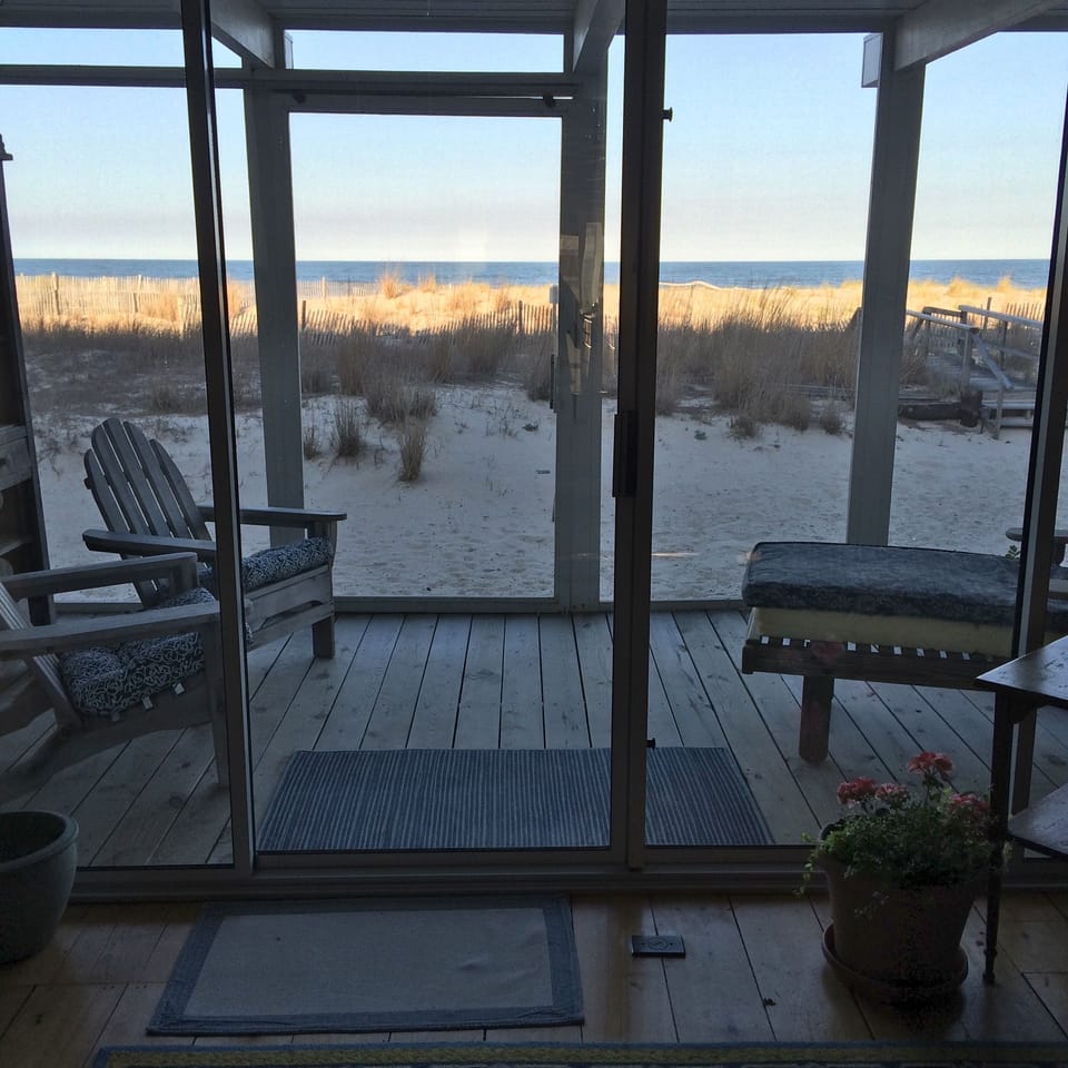 Evening overlooking the beach.