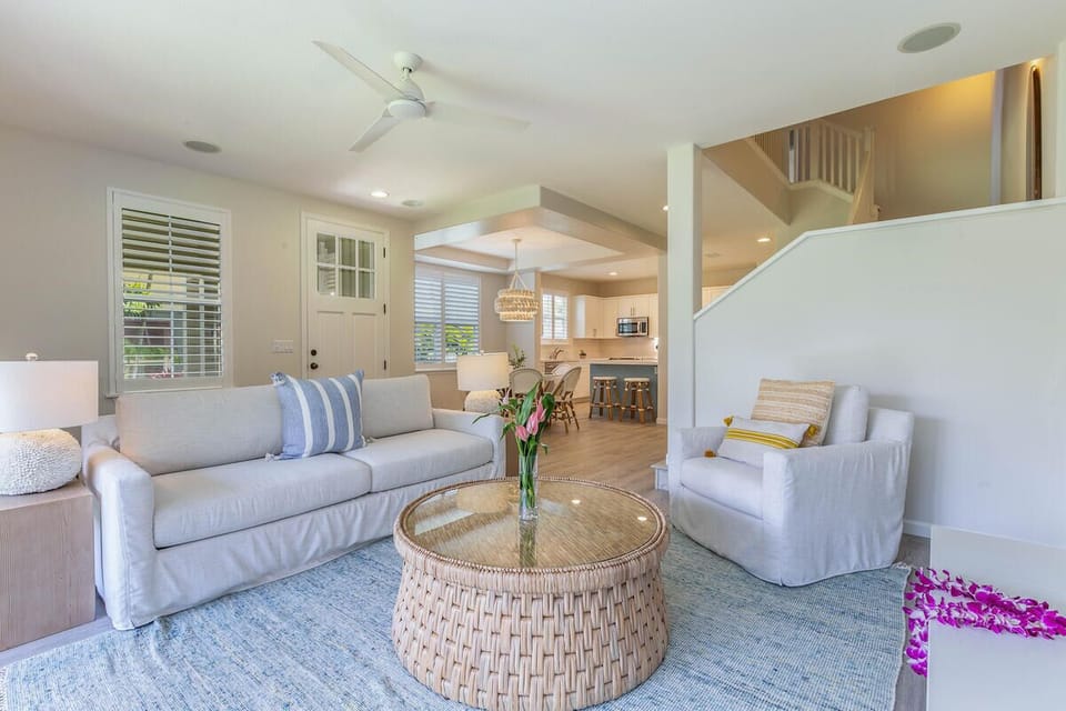 Spacious open-concept layout filled with light