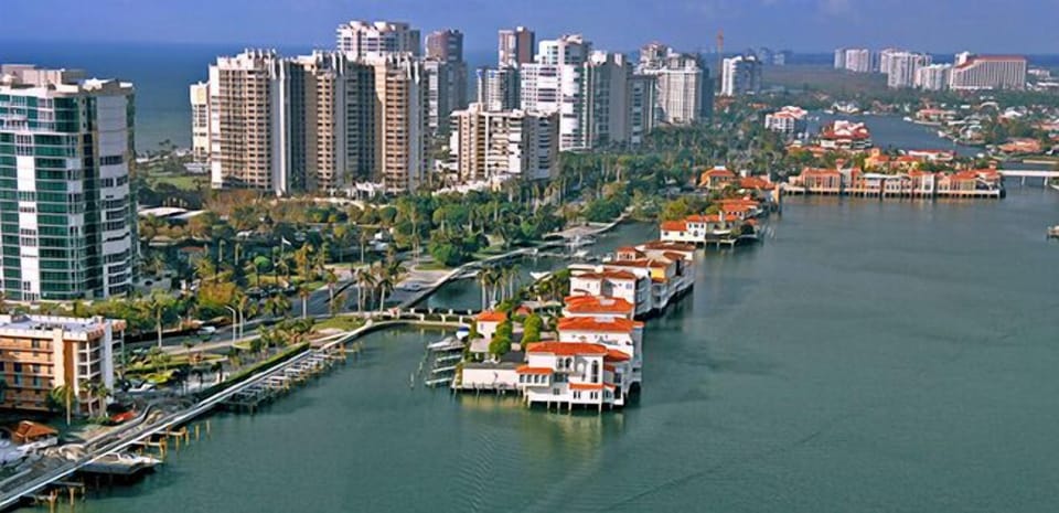 Aerial View of Naples Bayfront