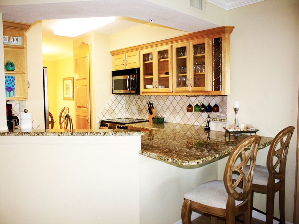 Updated stainless steel and granite kitchen 