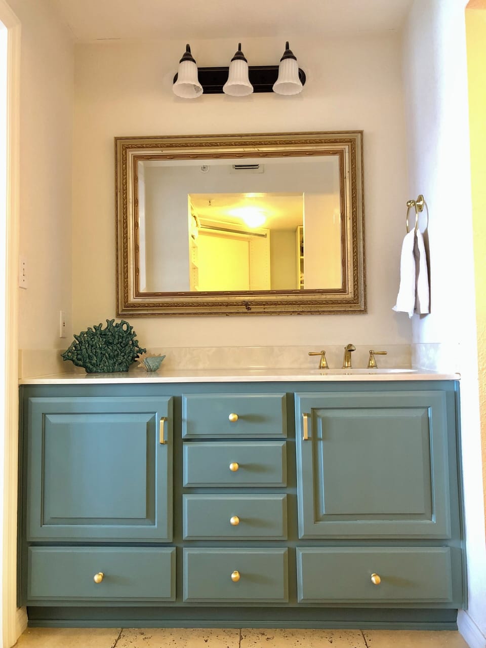 En-suite bathroom with walk-in closet in main bedroom