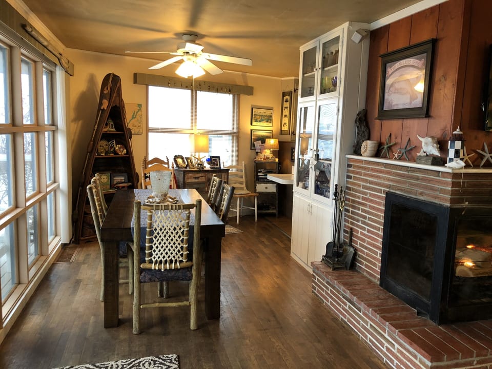Dining as viewed from the living area