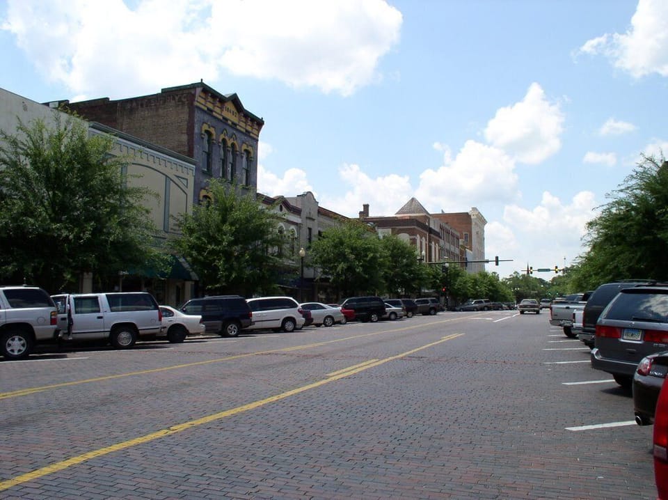 Downtown 6 blocks away