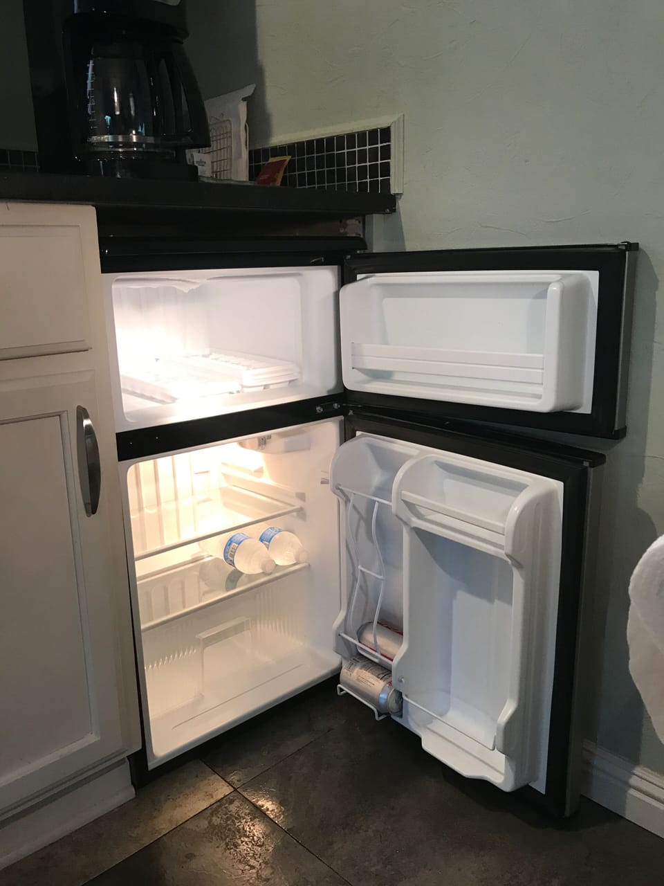  New under the counter refrigerator With freezer.
