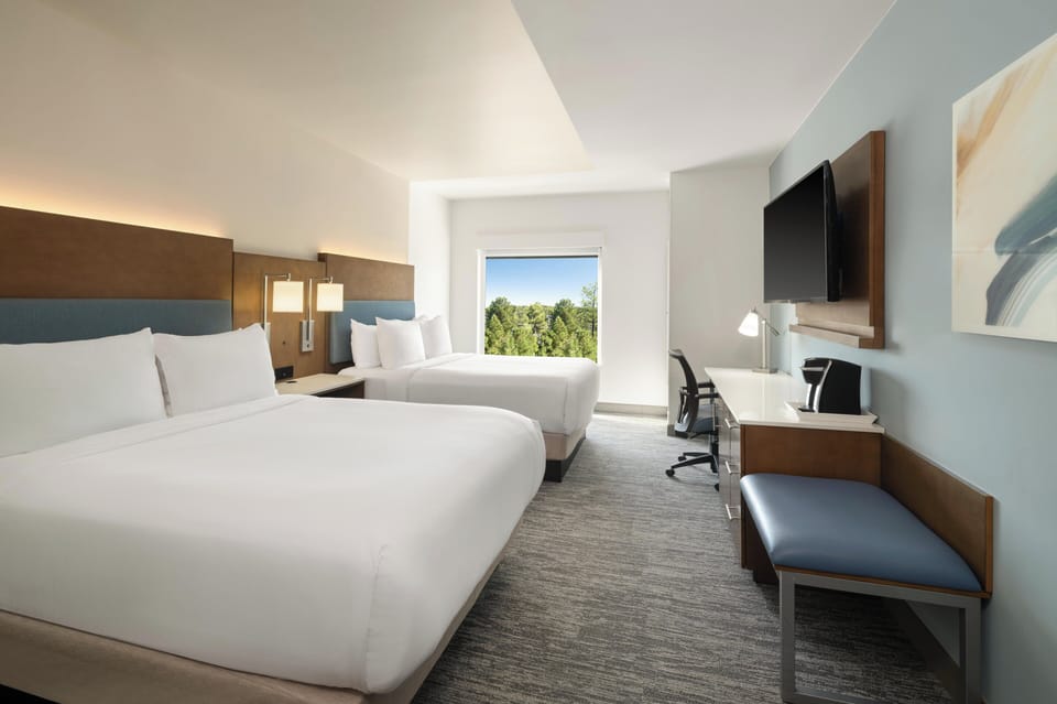 Premium Room, 2 Queen Beds (Top Floor) | Premium bedding, in-room safe, desk, laptop workspace