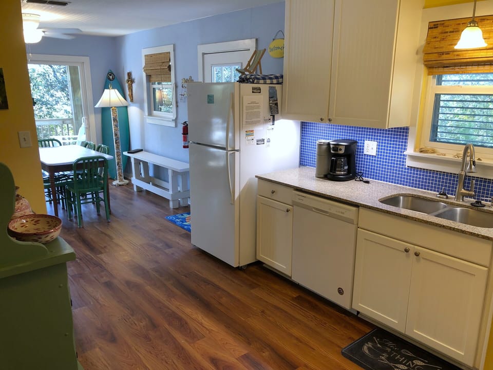 Kitchen and adjoining dining area