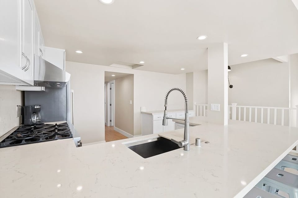 Beautiful new kitchen with a large island 