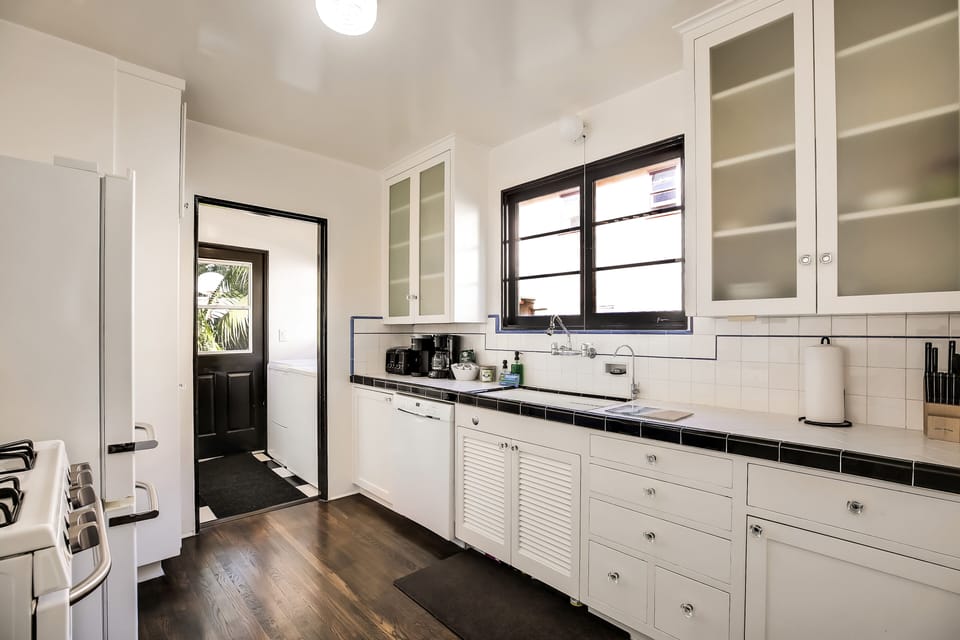 This full stocked kitchen offers guests the ability to cook almost any meal. Coffee and tea provided to start you off!