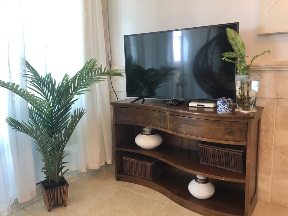 You may want to watch on our smart TV if you can pull your gaze from the ocean.
