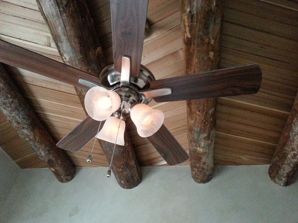 Ceiling fans in both rooms