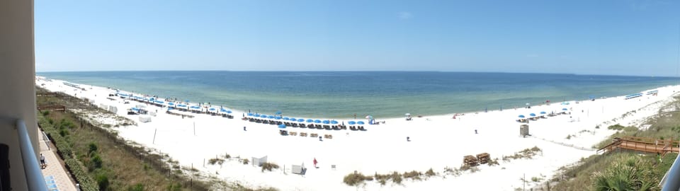 Panorama from the balcony!