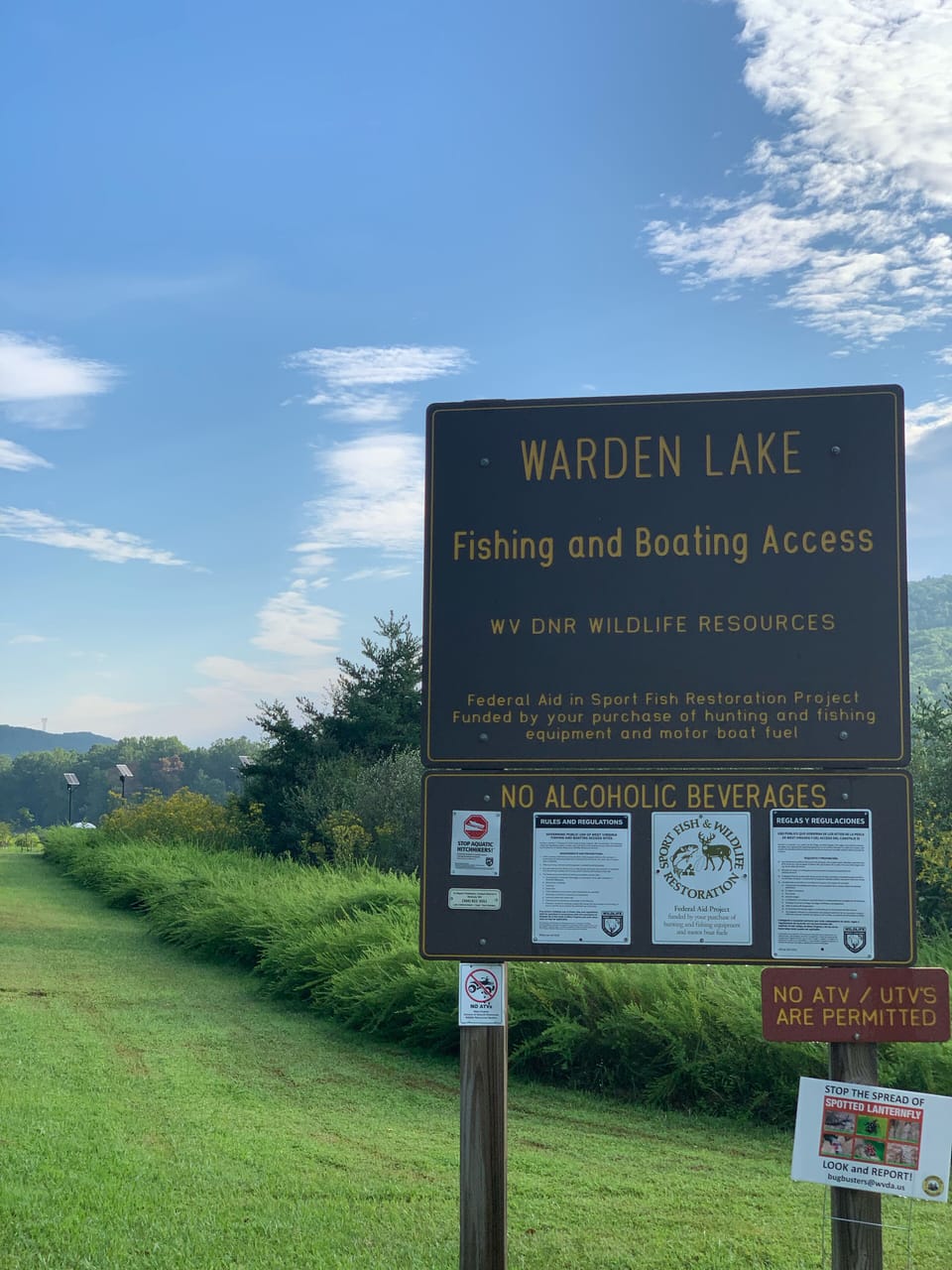 Enjoy the quiet at this relaxing site. 