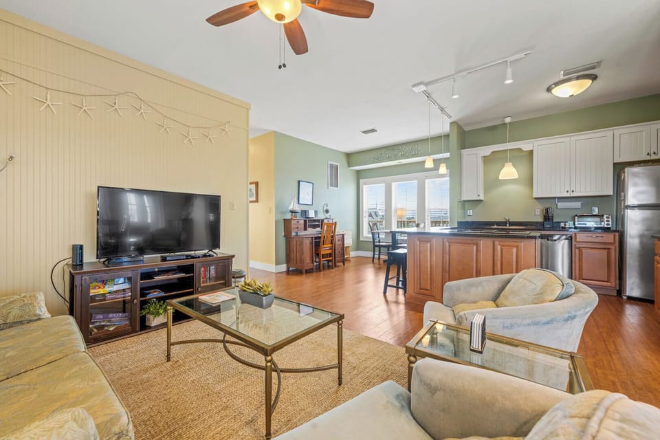 Living Area with Queen Sleeper Sofa