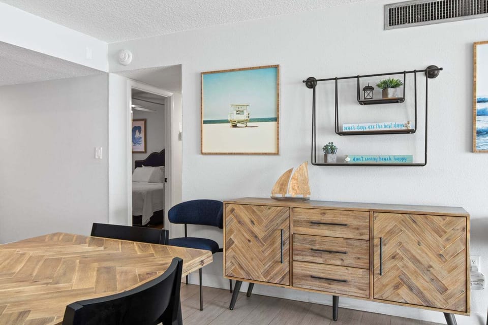Coastal decor throughout