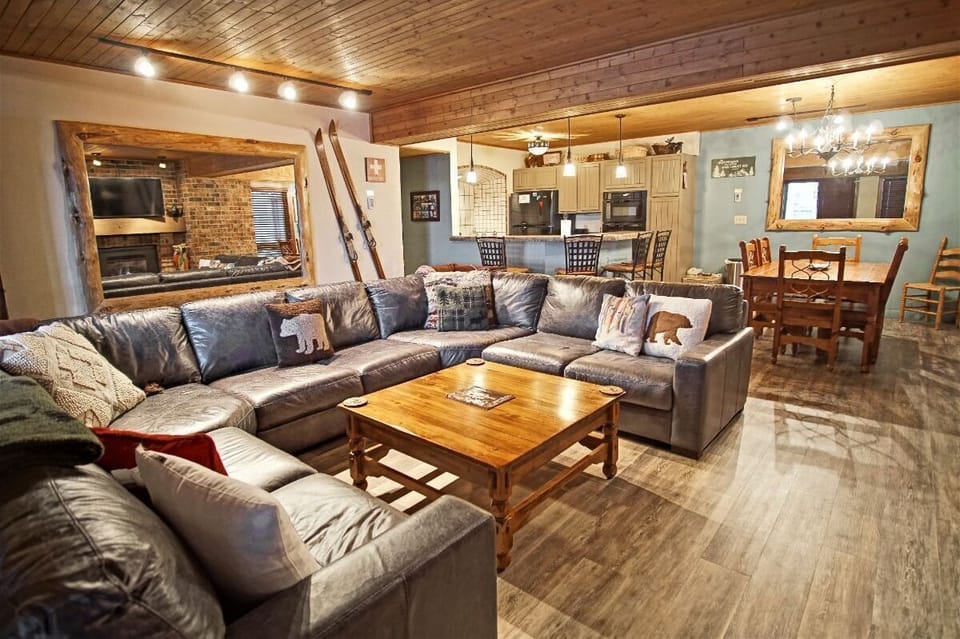 Open Concept design combines the Living Room, Dining Room, and Kitchen into one large space