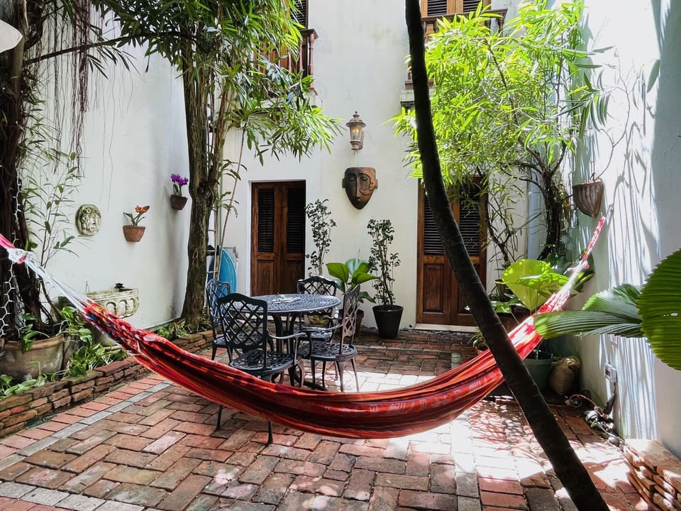 Details open Spanish Colonial Patio (view from kitchen)