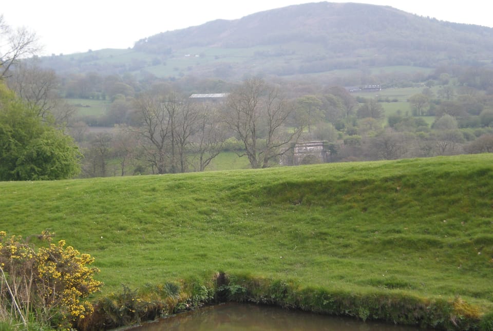 View of Bosley Cloud from the canal