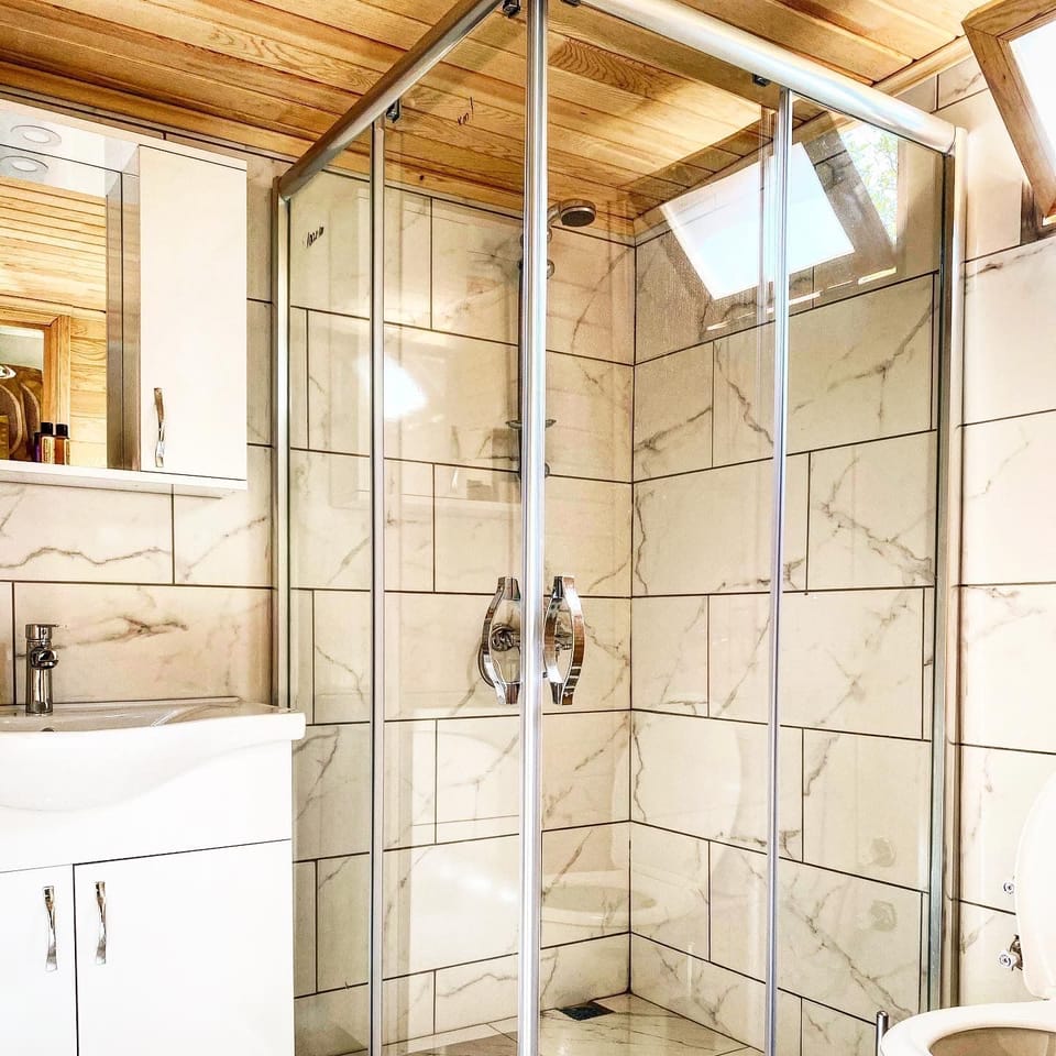 Comfort Room | Bathroom | Shower, hydromassage showerhead, free toiletries, hair dryer