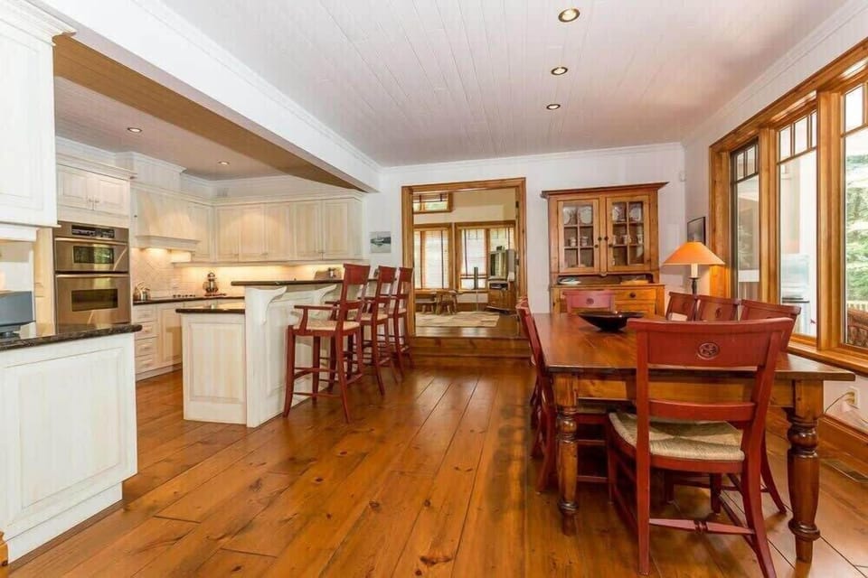 Large dining table seats 10