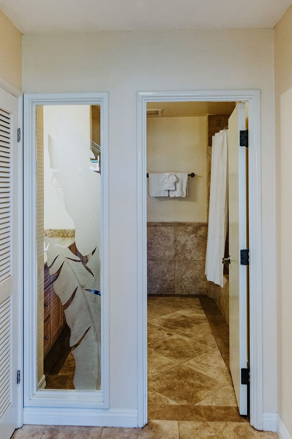 Looking towards the master bath from the dressing area