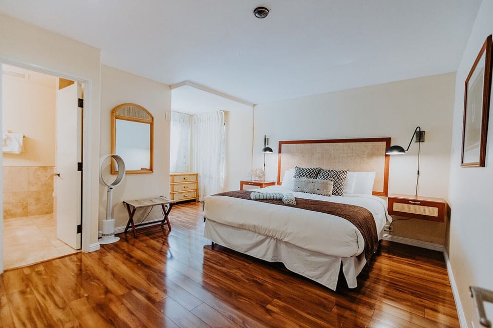 Guest bedroom has King size bed and bathroom en suite