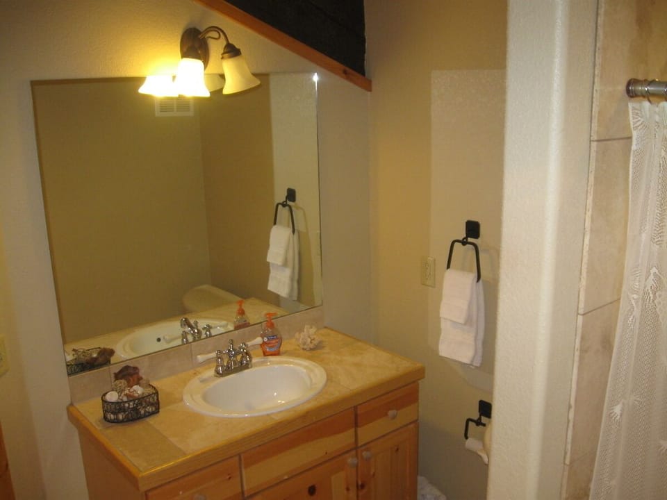 The unit has two 3/4 baths for your convenience