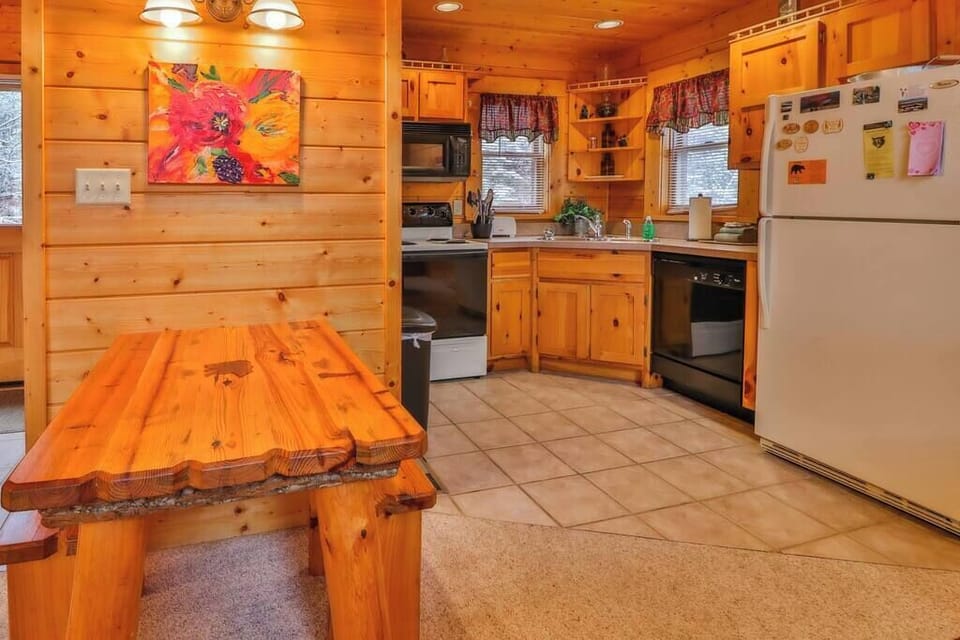 Small table for two—ideal for intimate meals or planning your next adventure.