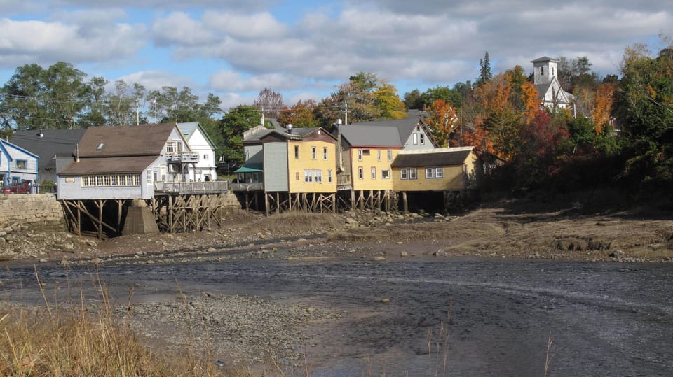 Beautiful Bear River, the village on stilts