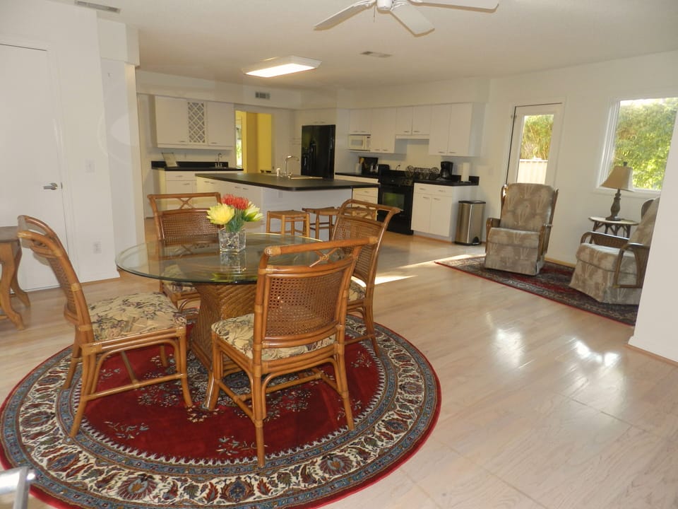 Kitchen from garage entry.