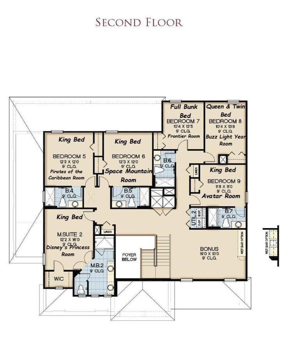 Second Floor Layout