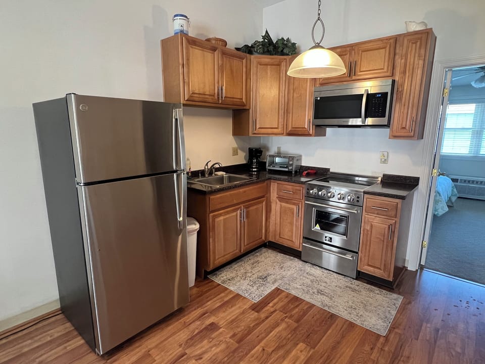 Completely remodeled kitchen fully stocked with everything you'll need