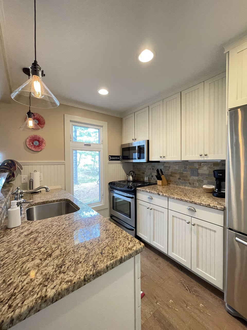 Kitchen with Lake Michigan views