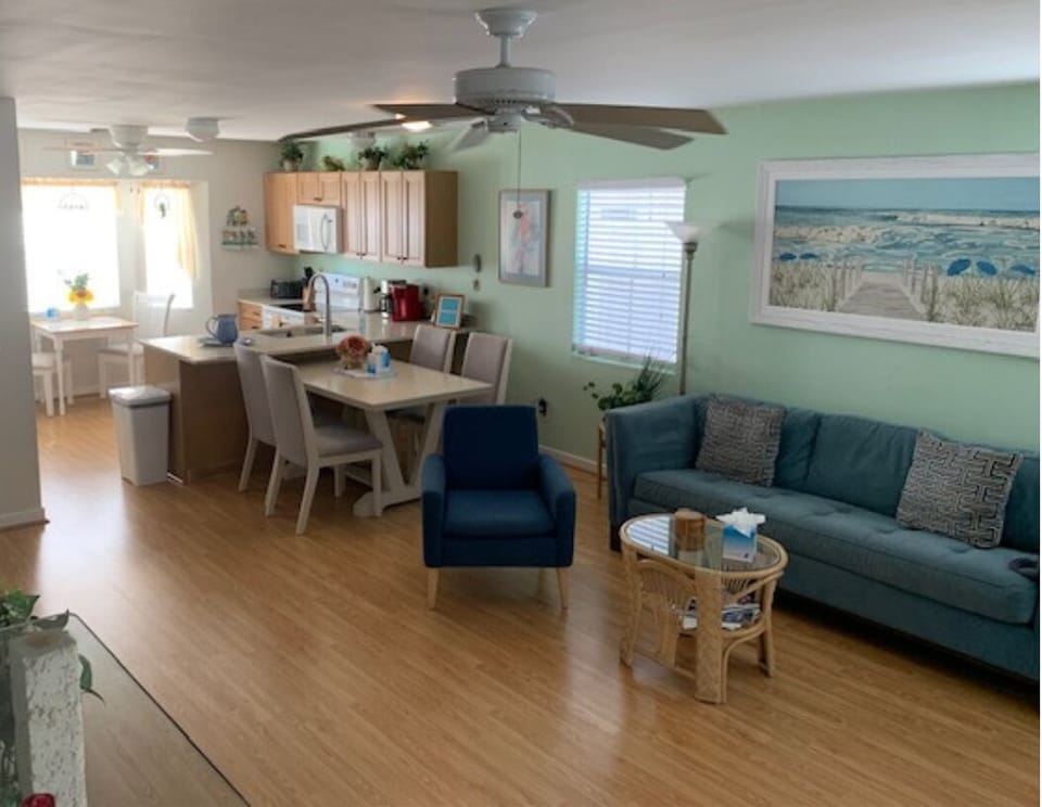 Comfortable open layout—perfect for relaxing after a day in the sun.