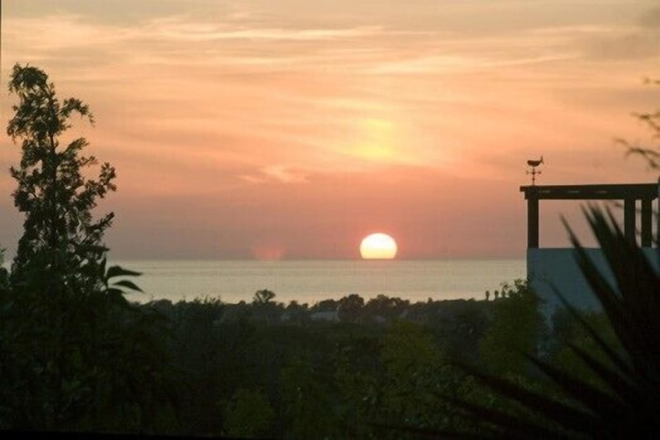 Sunset view from the garden