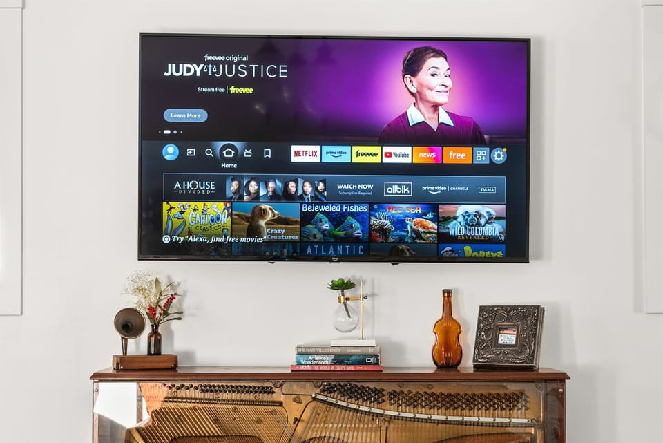 Main Living: stream using your logins on our smart tv.