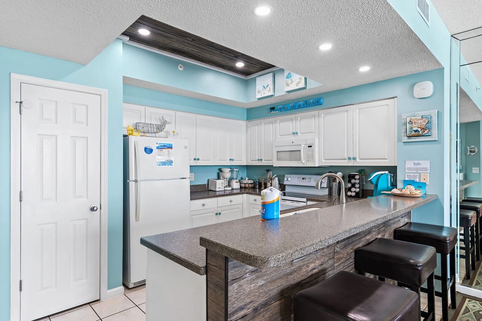 Kitchen and Bar Area