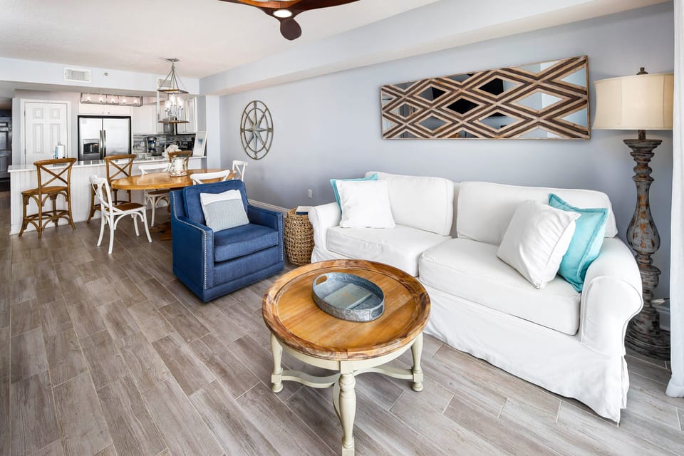 Living Room - 
Sea Dunes Resort Unit 202 Fort Walton Beach Okaloosa Island Vacation Rentals