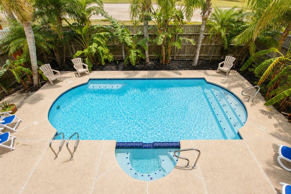 Cool off in the sparkling private pool or unwind in the attached spa.