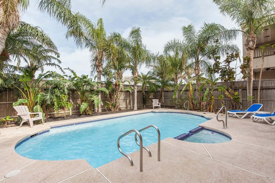 Cool off in the sparkling private pool or unwind in the attached spa.