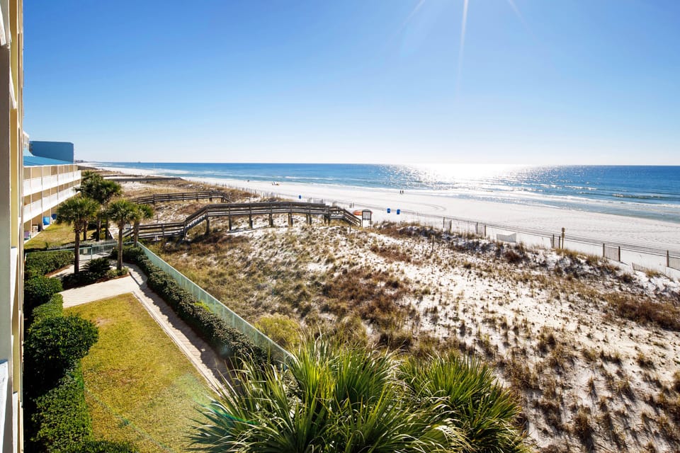 Balcony - Pelican Isle 308 Fort Walton Beach Okaloosa Island Vacation Rentals