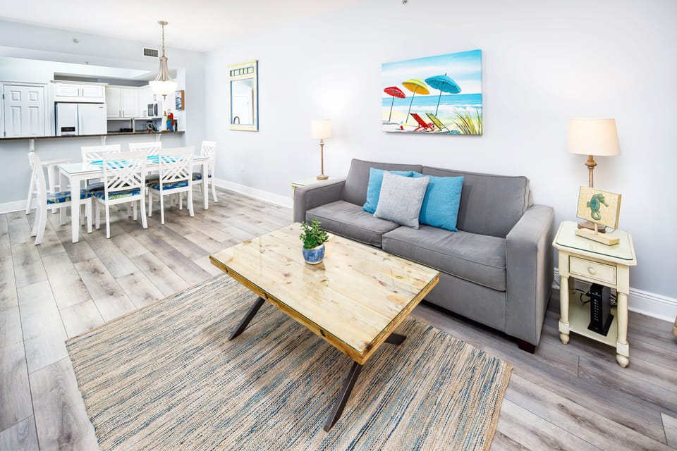 Living Room - 
Summer Place Resort, Unit 305 Okaloosa Island Fort Walton Beach Vacation Rentals