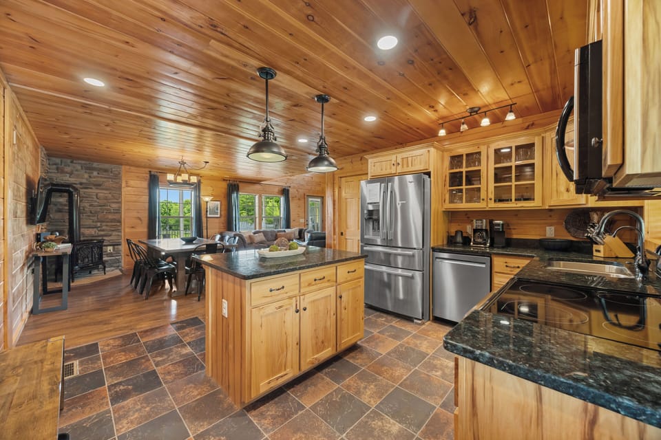 Full Kitchen in the open concept main floor living space