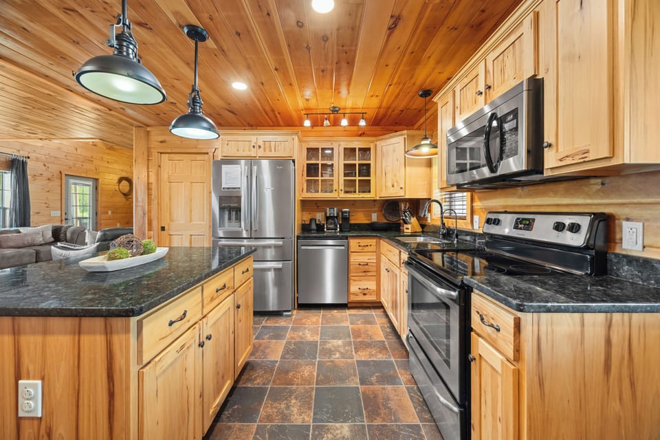 Full Kitchen in the open concept main floor living space