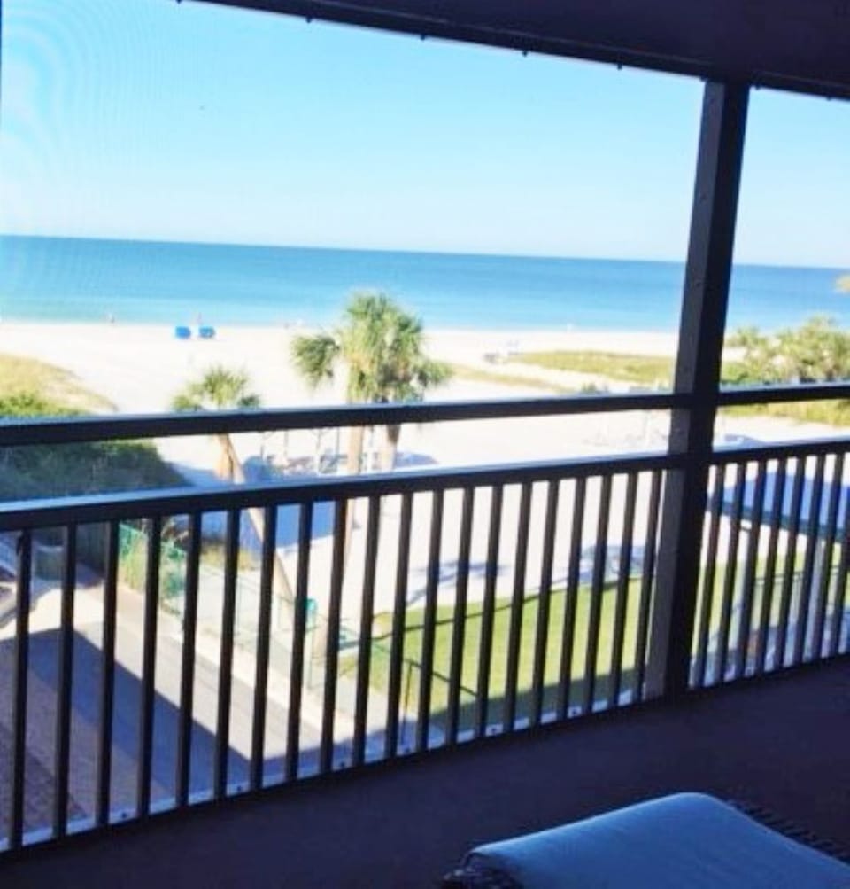 View of Beach From Screened Lanai