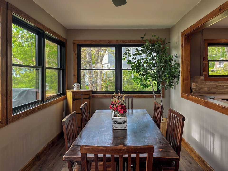 Additional Seating at Kitchen Island and Outdoor Dining