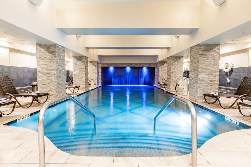 Indoor Adult only pool - in same building downstairs from 3800.