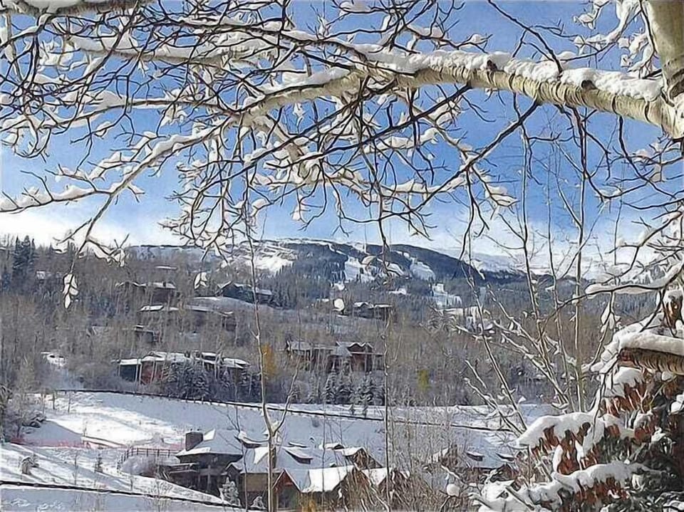 View of slopes out dining room window